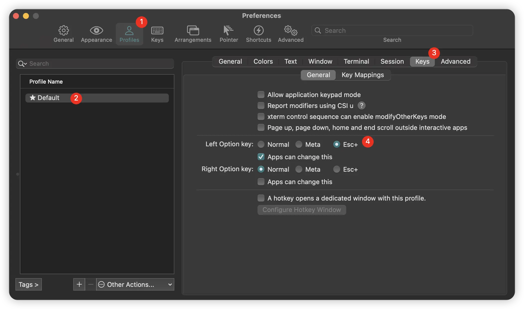 key binding emacs