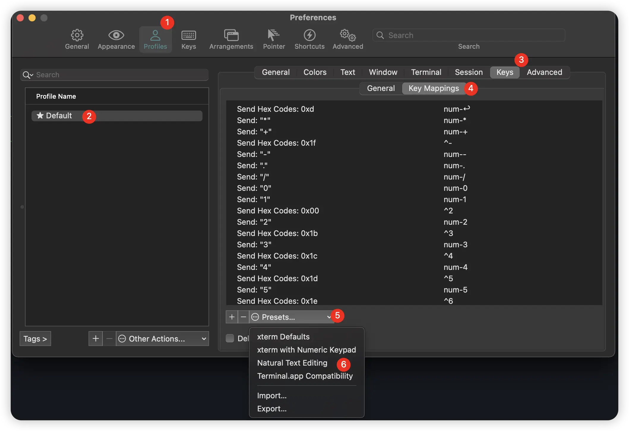 key binding natural editing